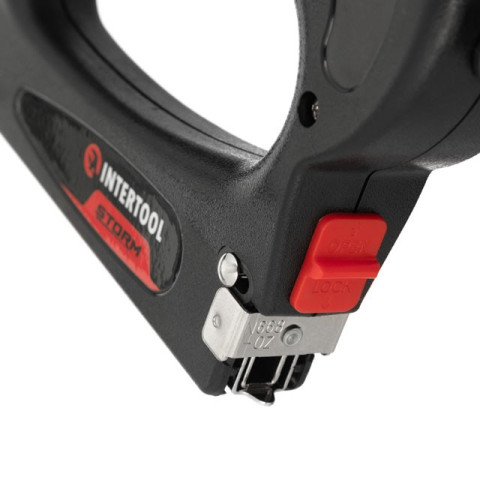 Скобозабивной пистолет электрический под скобу 11.3*0.70*8-16мм, гвоздь 8-16мм, 750Вт, 20 уд/мин. INTERTOOL WT-1101