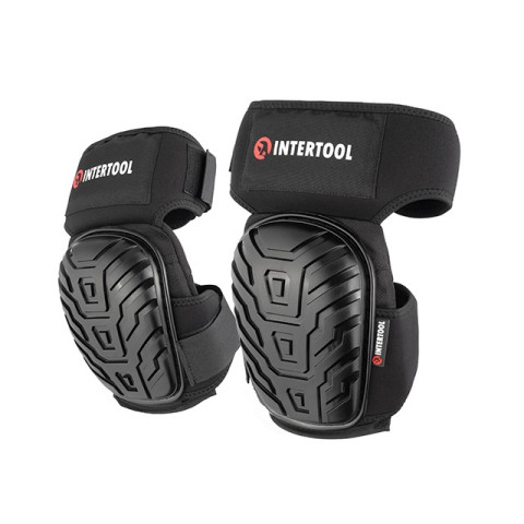 Наколенники защитные, противоскользящие накладки из ПВХ, ткань 600D, гелевые подушки, неопреновые ремни [] INTERTOOL SP-0054