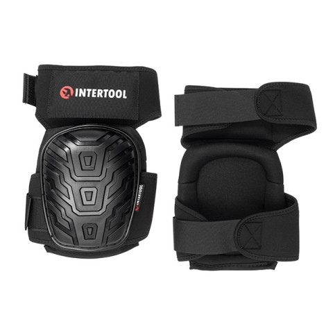 Наколенники защитные, противоскользящие накладки из ПВХ, ткань 600D, гелевые подушки, неопреновые ремни [] INTERTOOL SP-0054