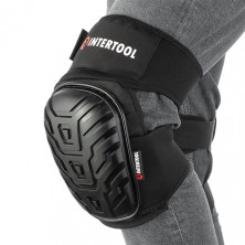 Наколенники защитные, противоскользящие накладки из ПВХ, ткань 600D, гелевые подушки, неопреновые ремни [] INTERTOOL SP-0054