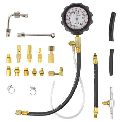 Набор для измерения давления в топливных системах 20 предметов(0-10bar), в кейсе ROCKFORCE RF-919G1A