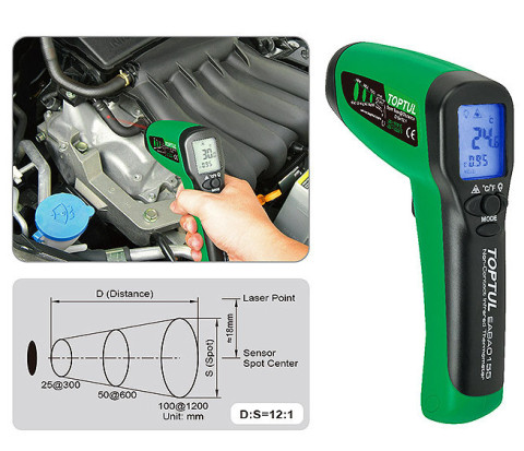 Пирометр (бесконтактный инфракрасный термометр) TOPTUL EABA0155