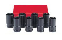 1" Наборы головок 6-гранных ударных глубоких 8 пр. (код 8081D)