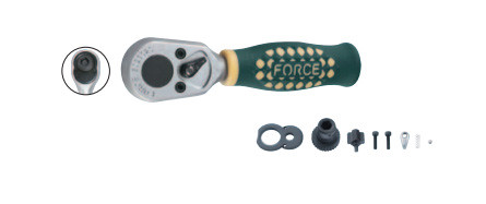 3/8" Трещотка короткая для бит 10 мм, L=120 мм (код 802307S)