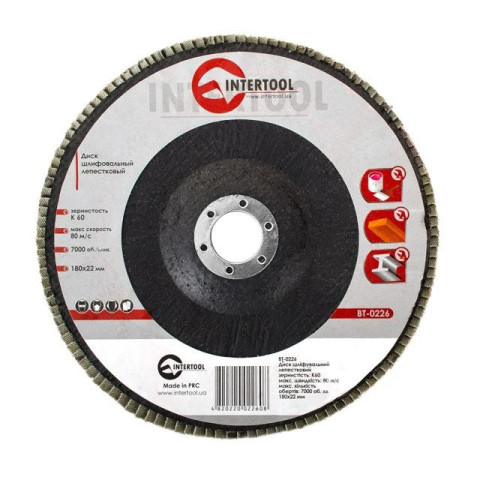 Диск шлифовальный лепестковый INTERTOOL BT-0226