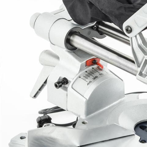 Пила торцовочная, 1800 Вт, 5500 об/мин, угол 0-45°, диск 255мм. INTERTOOL DT-0625