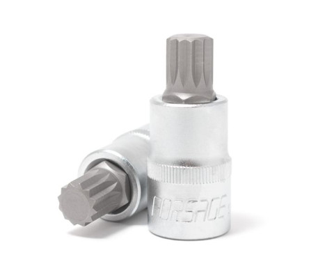 Головка бита SPLINE 12-лучевая M5 1/2" (L-55мм) Forsage F-34805505