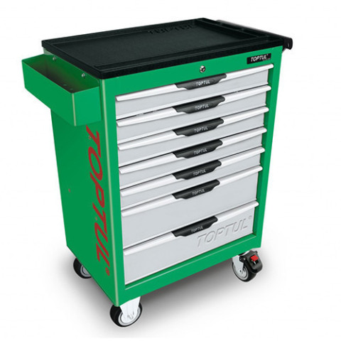 Тележка с инструментом Toptul (Pro-Line) 7 секций 227ед. зеленая (Код GCAJ0012)