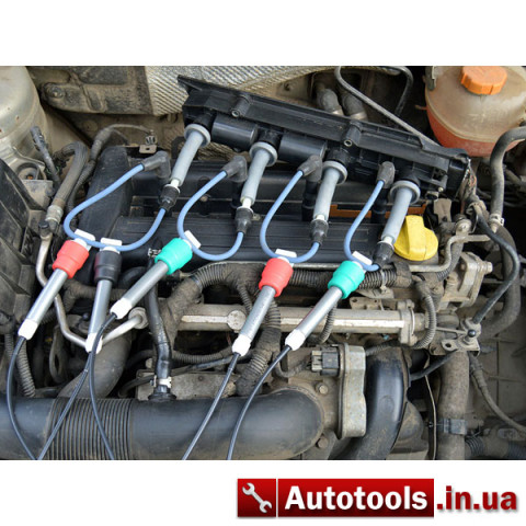 Применение высоковольтных удлинителей
для проверки модуля DIS-катушек зажигания