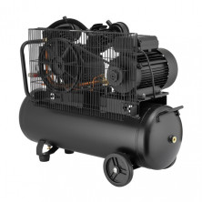 Компрессор 50 л, 3 кВт, 220 В, 10 атм, 500 л/мин, 2 цилиндра INTERTOOL PT-0016