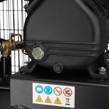 Компрессор 50 л, 3 кВт, 220 В, 10 атм, 500 л/мин, 2 цилиндра INTERTOOL PT-0016