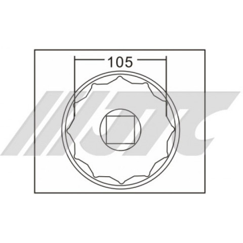 Головка ступичная 105мм 12гр. IVECO
