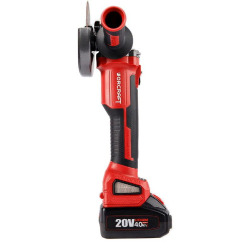 Аккумуляторная бесщеточная шлифмашина угловая WORCRAFT CAG-S20LIBH-125