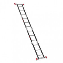 Лестница мультифункциональная трансформер 4х3ступени, стальной профиль, 3380мм, 150 кг INTERTOOL LT-0023