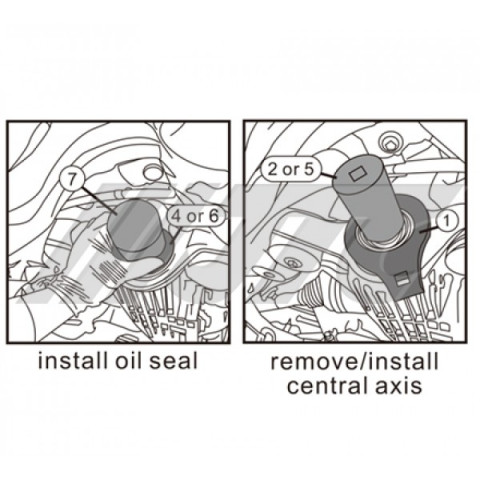 Набор инструментов для заднего редуктора JLR