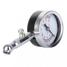 Измеритель давления в шинах стрелочный, металлический корпус, клапан сброса давления INTERTOOL AT-1004