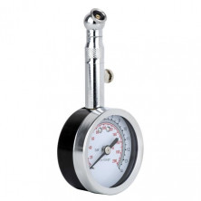 Измеритель давления в шинах стрелочный, металлический корпус, клапан сброса давления INTERTOOL AT-1004