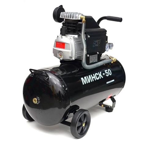 Компрессор Минск-50, 1.5 кВт, 220 В, 8 атм, 205 л/мин INTERTOOL PT-0021