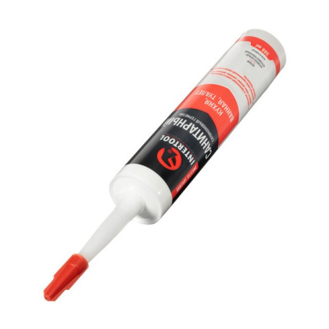 Герметик силиконовый санитарный, белый, 300мл/320г INTERTOOL FS-3031
