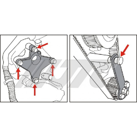 Набор фиксаторов для FIAT 8V с ременным приводом