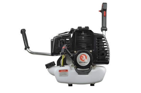 Мотокоса 1.5 кВт/2 л.с., 43 см³, катушка, 3-х лопастной нож, плечевой ремень. INTERTOOL DT-2231