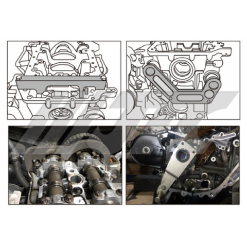 Набор фиксаторов распредвала и колевала BMW N47, N47S, N57, дизель