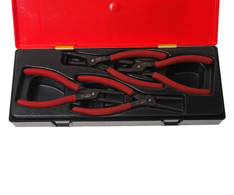 Набор клещей для стопорных колец 4ед.