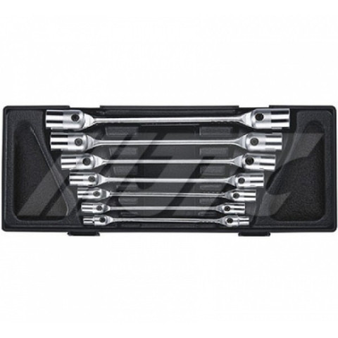 Набор ключей торцевых 6-19мм. с шарниром 7ед.