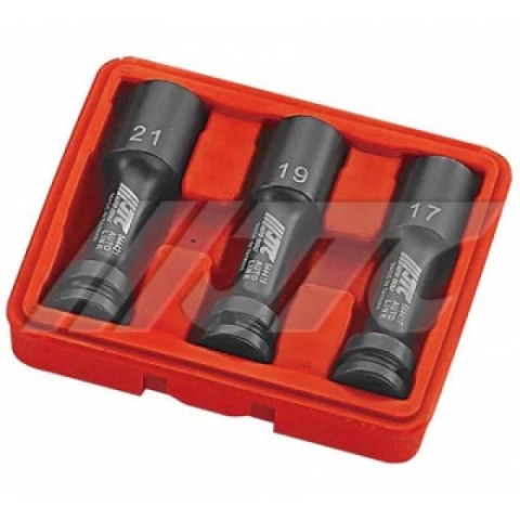 Набор головок для литых дисков 17,19,21мм , длина 100мм 3ед