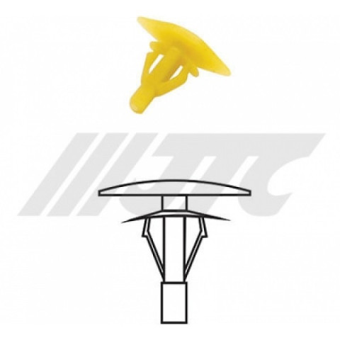 Автомобильная пластиковая клипса (для крепления звукоизоляция ) ( уп 200 шт.)