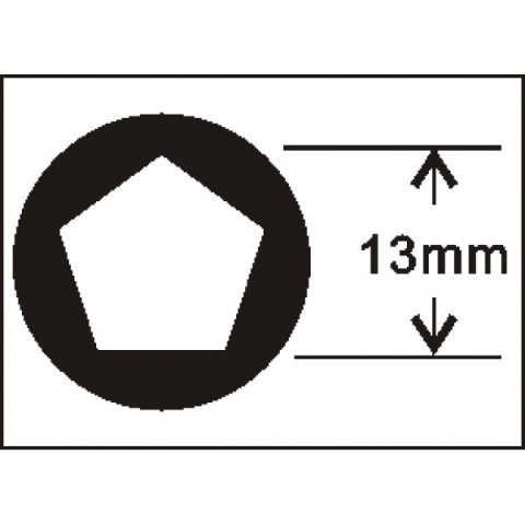 Головка пятигранная 1/2&quot; 12мм