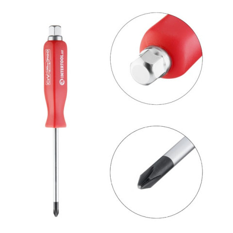Отвертка ударная PH2x100мм INTERTOOL HT-0487