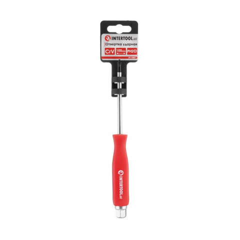 Отвертка ударная PH2x100мм INTERTOOL HT-0487