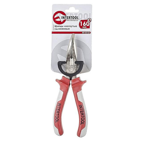 Щипцы удлиненные изогнутые 160мм ПРОФ. INTERTOOL HT-0131