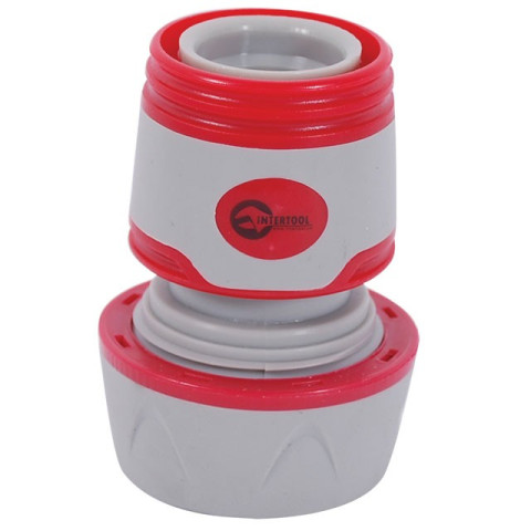 Конектор с аквостопом 1/2" для шланга 3/4" INTERTOOL GE-1120