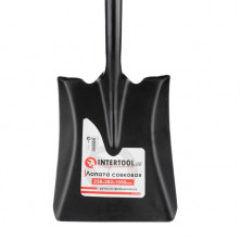 Лопата совковая, ручка из фибергласса, 238х282х1050 мм INTERTOOL FT-2014