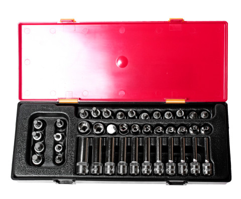 Набор головок 3/8&quot; E4-E18, T8-T50, H3-H10 41ед.