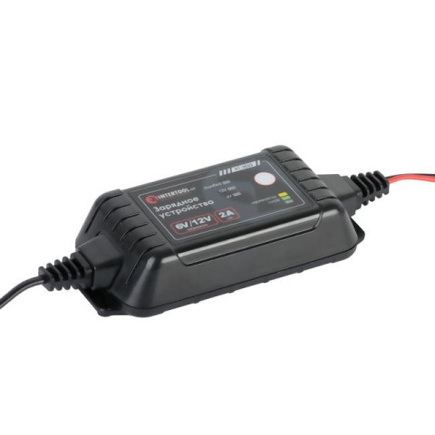 Зарядное устройство 6/12В, 2А, 230В, максимальная емкость заряжаемого аккумулятора 1.2-60 а/ч INTERTOOL AT-3022