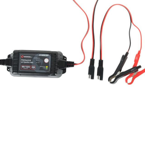 Зарядное устройство 6/12В, 2А, 230В, максимальная емкость заряжаемого аккумулятора 1.2-60 а/ч INTERTOOL AT-3022