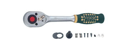 3/8" Трещотка с резиновой ручкой (24 зуб.) L=215 мм (код 80232)