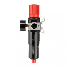 Фильтр для очистки воздуха с редуктором 3/4", 5мкм, 2600 л/мин, металл, профессиональный INTERTOOL PT-1417