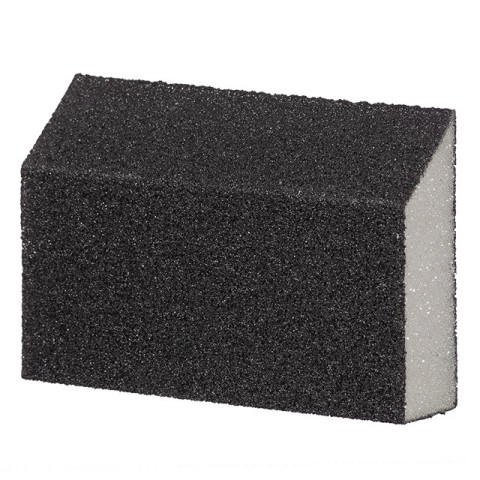 Губка для шлифования трапеция 110*75*54*25 мм, оксид алюминия К80 INTERTOOL HT-0808