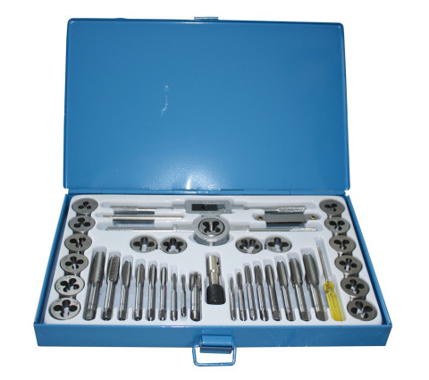 Набор метрический метчиков и плашек 40 пр. (код UNX040)