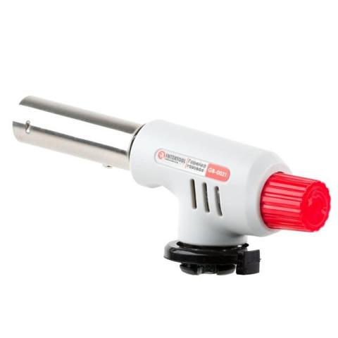 Горелка газовая, пьезозажигание на регуляторе INTERTOOL GB-0021