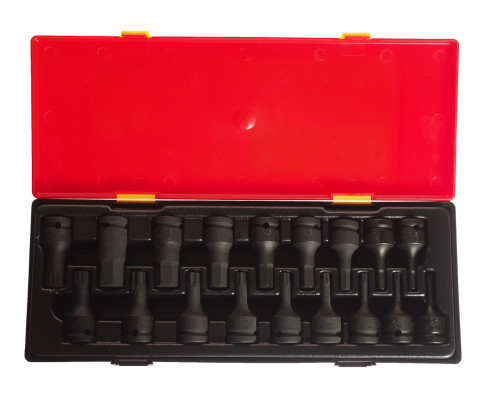 Набор головок ударных 1/2" TORX, HEX, SPLINE, 60мм. 18ед.