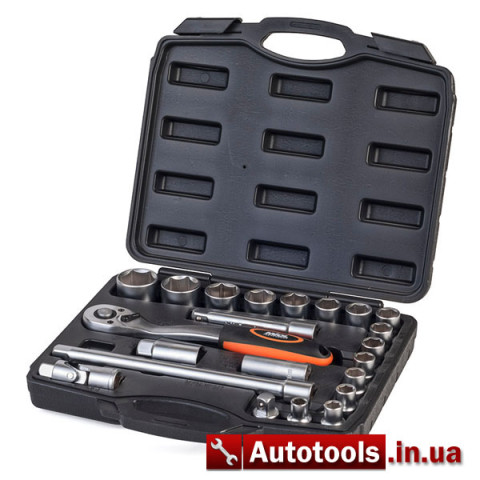 Набор насадок с трещоткой 1/2 22 шт., Миол (код 58-149)