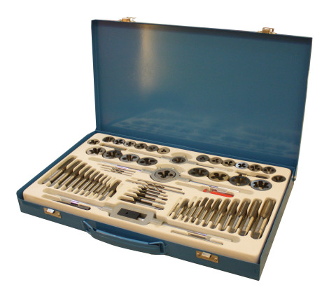 Набор метрический метчиков и плашек 65 пр. (код UNX065)