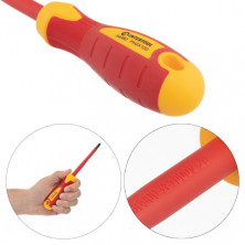 Набор изолированных отверток с отверткой индикатором 4 ед VDE ( SL1.0*5.5*125мм, PH1*80мм, PH2*100мм, отвертка индикатор.), STORM INTERTOOL VT-3604