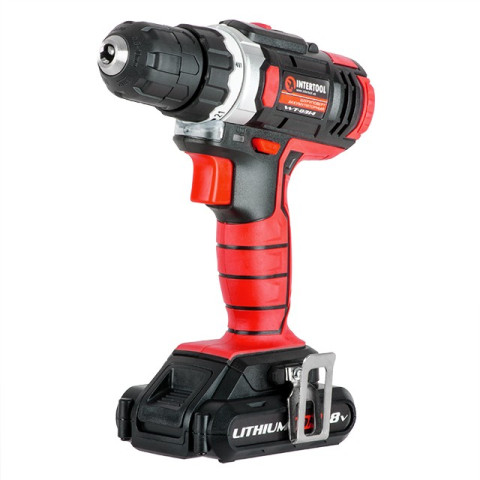 Дрель-шуруповерт аккумуляторная Li-Ion 18В INTERTOOL WT-0314