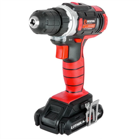 Дрель-шуруповерт аккумуляторная Li-Ion 18В INTERTOOL WT-0314